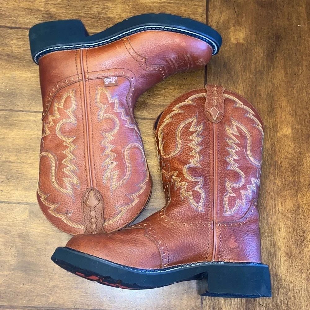 Justin Boots Gypsy Brown Western Cowboy Boots 🆕